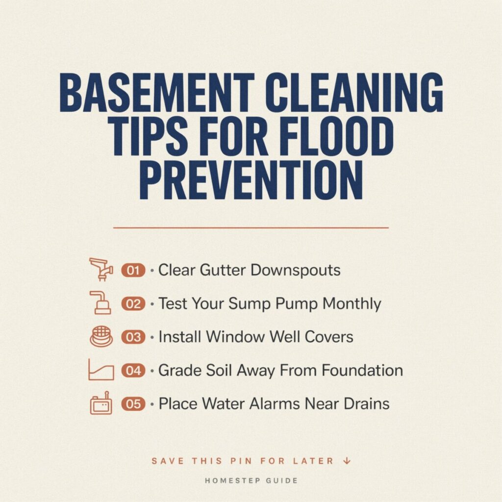 Basement Cleaning Tips for Flood Prevention