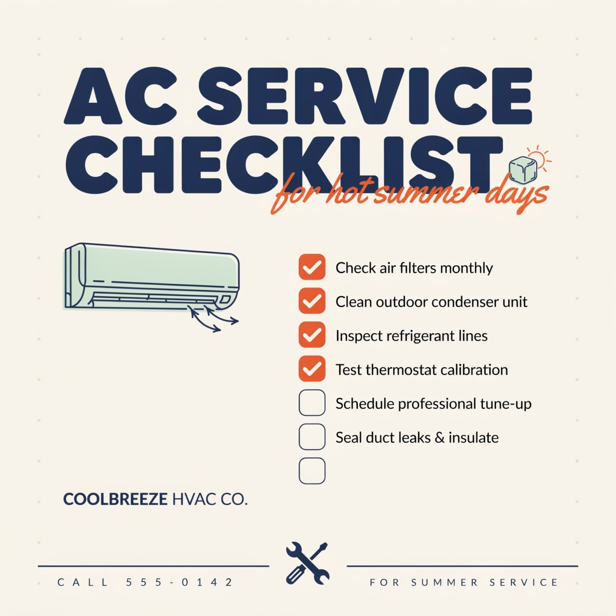AC Service Checklist for Hot Summer Days: Your Complete Guide to Efficient, Hassle-Free Cooling