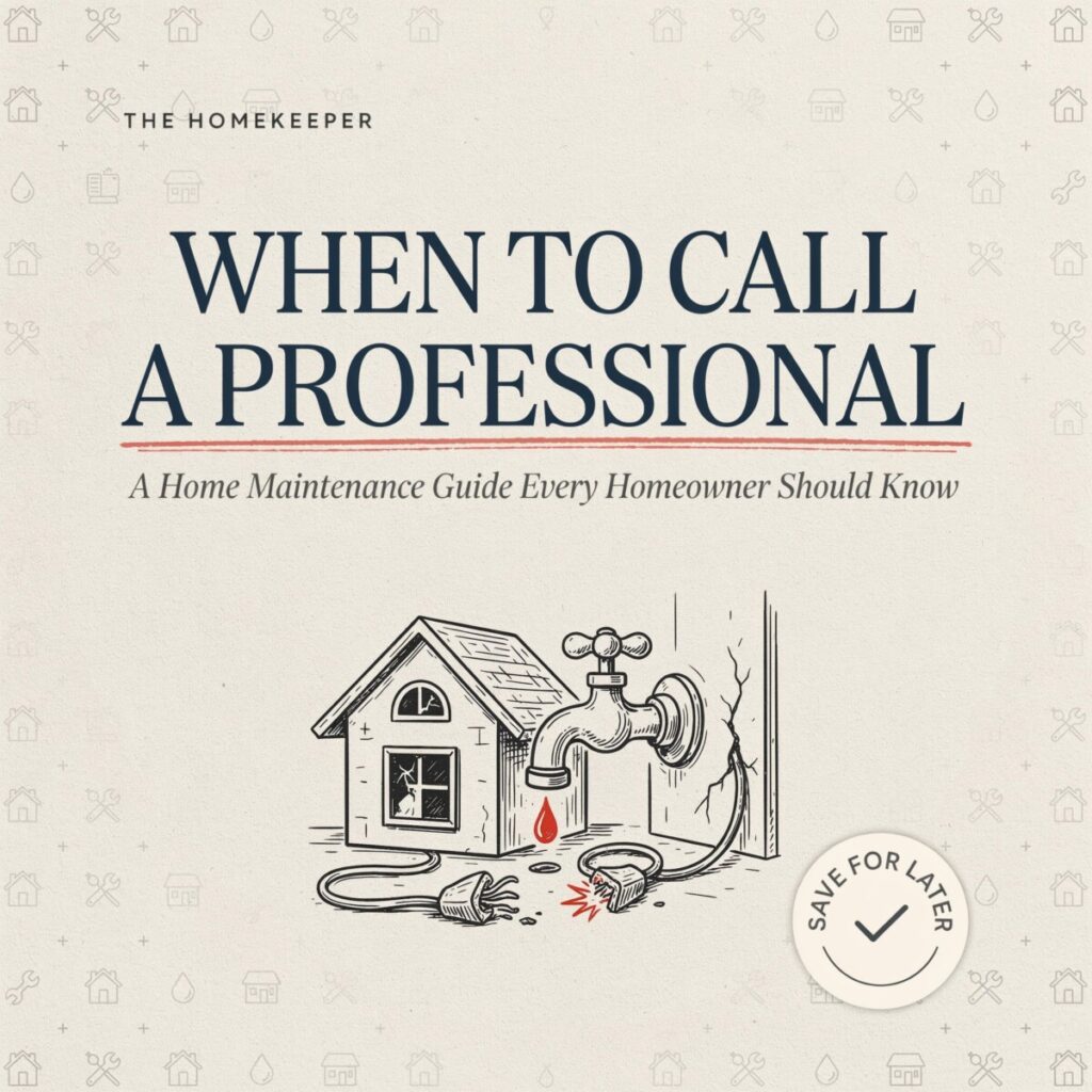 When to Call a Professional