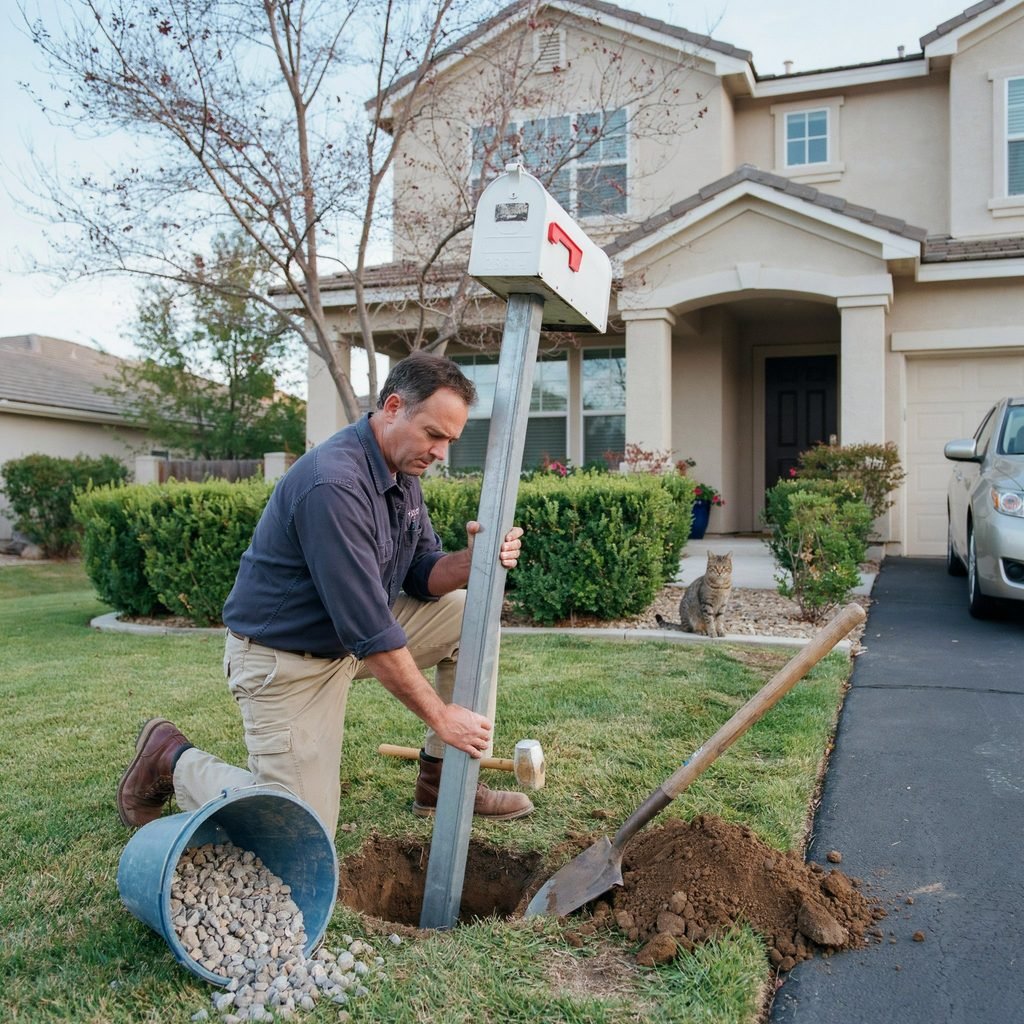 How to Install a Mailbox Post Without Concrete